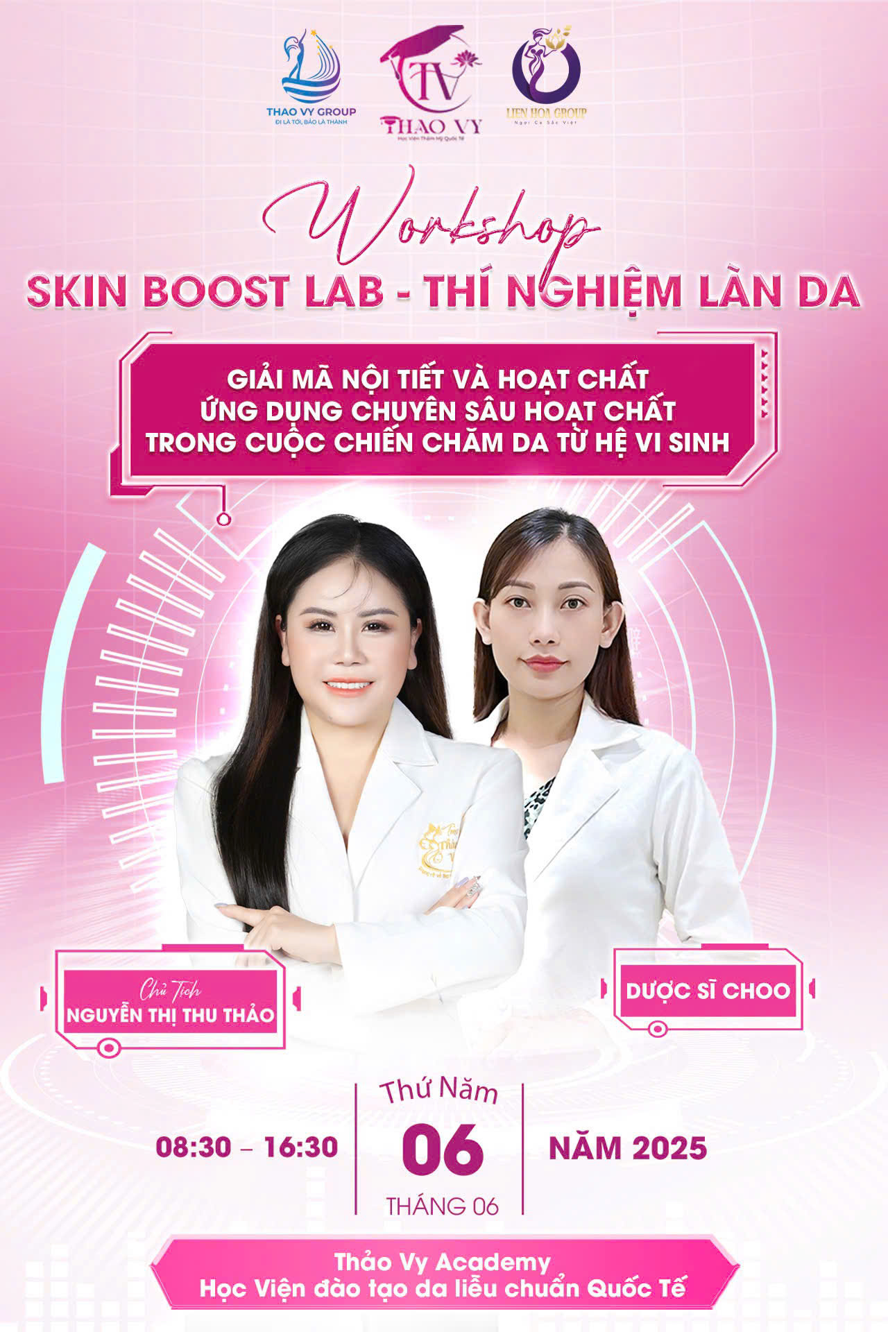 Khóa học SKIN BOOST LAB - Thí Nghiệm Làn Da