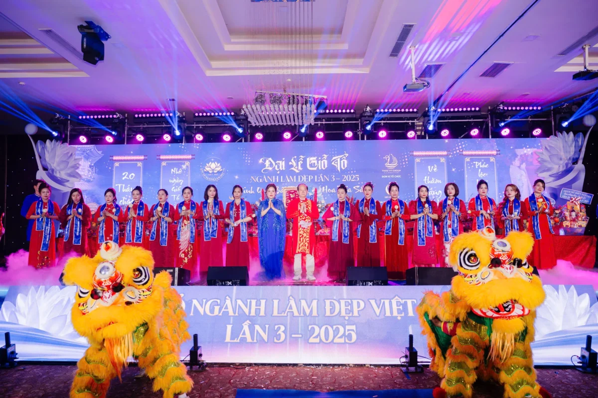 Đại lễ Giỗ tổ Ngành Làm Đẹp Việt Nam do Thảo Vy Group tổ chức hằng năm